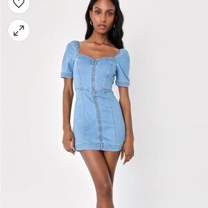 Lulus denim dress size small